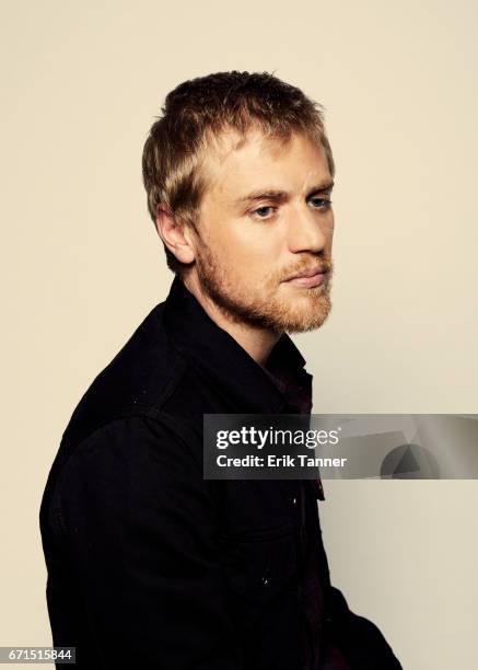 Johnny Flynn from 'Genius' poses at the 2017 Tribeca Film Festival portrait studio on April 21, 2017 in New York City.