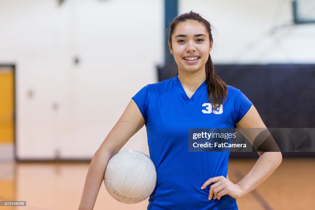 Girls high school volleyball team