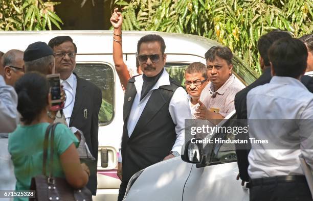 Sahara Chief Subrata Roy appears at session court, on April 21, 2017 in Mumbai, India. SEBI Court cancelled its non-bailable arrest warrants against...