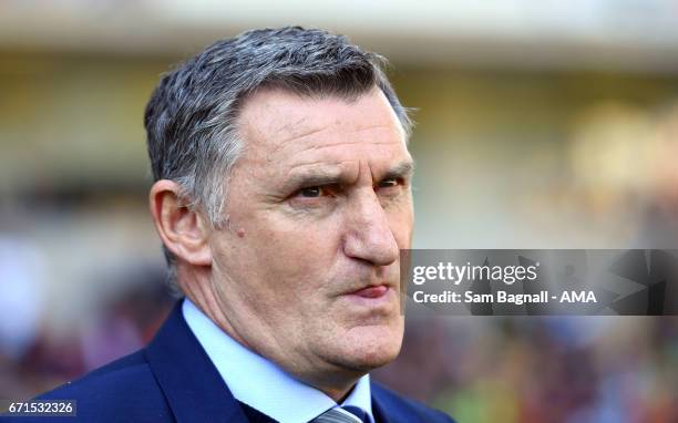 Tony Mowbray manager / head coach of Blackburn Rovers during the Sky Bet Championship match between Wolverhampton Wanderers and Blackburn Rovers at...