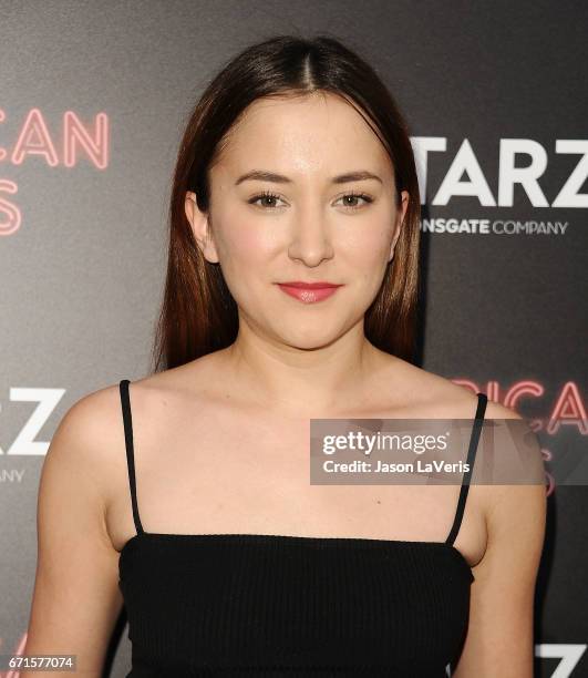 Actress Zelda Williams attends the premiere of "American Gods" at ArcLight Cinemas Cinerama Dome on April 20, 2017 in Hollywood, California.