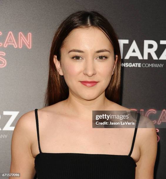 Actress Zelda Williams attends the premiere of "American Gods" at ArcLight Cinemas Cinerama Dome on April 20, 2017 in Hollywood, California.