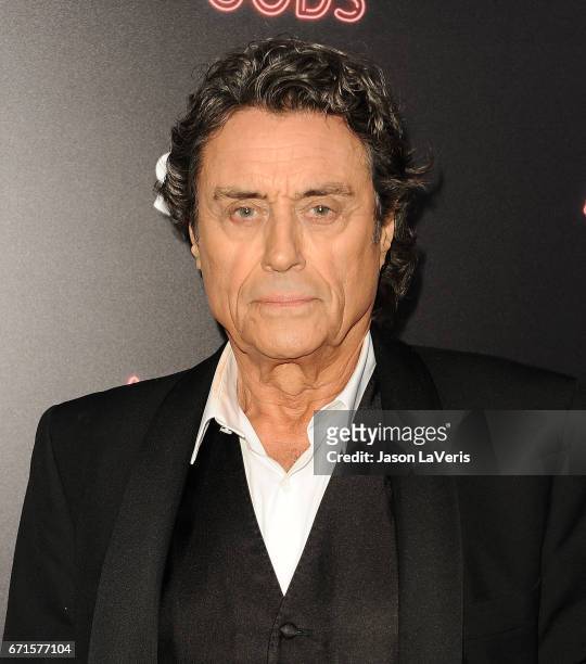 Actor Ian McShane attends the premiere of "American Gods" at ArcLight Cinemas Cinerama Dome on April 20, 2017 in Hollywood, California.