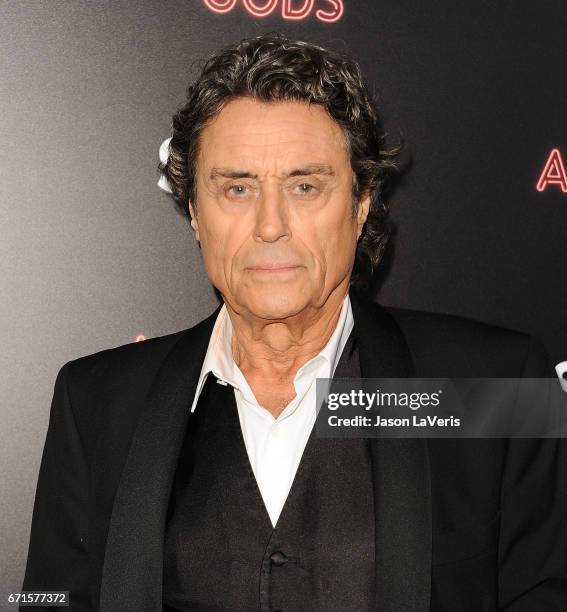 Actor Ian McShane attends the premiere of "American Gods" at ArcLight Cinemas Cinerama Dome on April 20, 2017 in Hollywood, California.