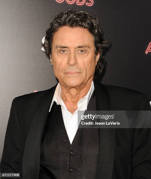 Actor Ian McShane attends the premiere of "American Gods" at ArcLight Cinemas Cinerama Dome on April 20, 2017 in Hollywood, California.