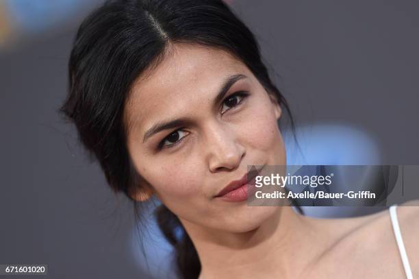 Actress Elodie Yung arrives at the premiere of Disney and Marvel's 'Guardians of the Galaxy Vol. 2' at Dolby Theatre on April 19, 2017 in Hollywood,...