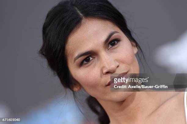 Actress Elodie Yung arrives at the premiere of Disney and Marvel's 'Guardians of the Galaxy Vol. 2' at Dolby Theatre on April 19, 2017 in Hollywood,...