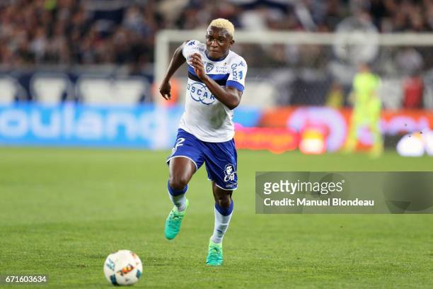 Abdoulaye Keita of Bastia during the Ligue 1 match between at Nouveau Stade de Bordeaux on April 22, 2017 in Bordeaux, France.