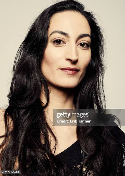 Actress Laetitia Eido from 'Holy Air' poses at the 2017 Tribeca Film Festival portrait studio on April 22, 2017 in New York City.