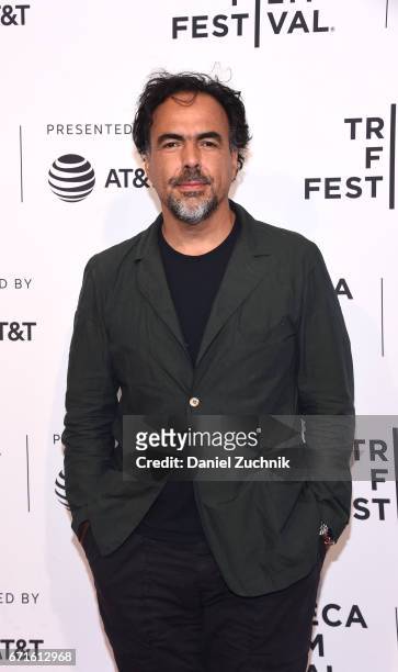 Director Alejandro Gonzalez Inarritu attends Tribeca Talks: Alejandro Gonzalez Inarritu during the 2017 Tribeca Film Festival at SVA Theatre on April...