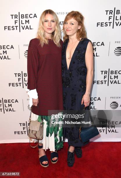 Actors Dree Hemingway and Juliet Rylance attend "Love After Love" premiere during the 2017 Tribeca Film Festival at SVA Theatre on April 22, 2017 in...