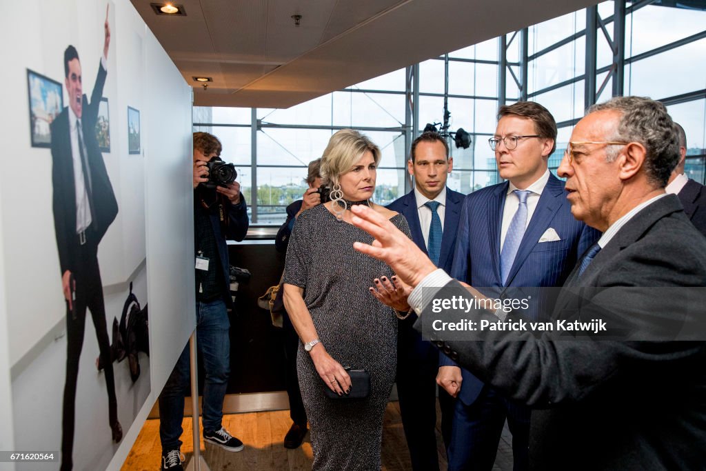Prince Constantijn Of The Netherlands and Princess Laurentien Netherlands Attend The World Press Photo Award Ceremony
