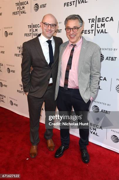 Coo-writers Russell Harbaugh and Eric Mendelsohn attend "Love After Love" premiere during the 2017 Tribeca Film Festival at SVA Theatre on April 22,...