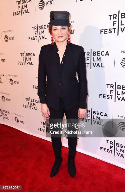 Actress Francesca Faridany attends "Love After Love" premiere during the 2017 Tribeca Film Festival at SVA Theatre on April 22, 2017 in New York City.