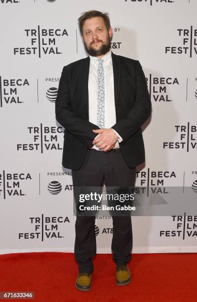 Cinematographer Aaron Kovalchik attends the "Blame" Premiere during 2017 Tribeca Film Festival at Cinepolis Chelsea on April 22, 2017 in New York...