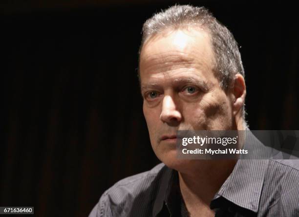 Author Sebastian Junger attends book signing during the Palm Beach book Festival at Florida Atlantic College on April 21, 2017 in Palm Beach, Florida.