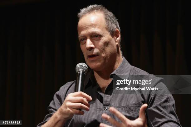 Author Sebastian Junger attends book signing during the Palm Beach book Festival at Florida Atlantic College on April 21, 2017 in Palm Beach, Florida.