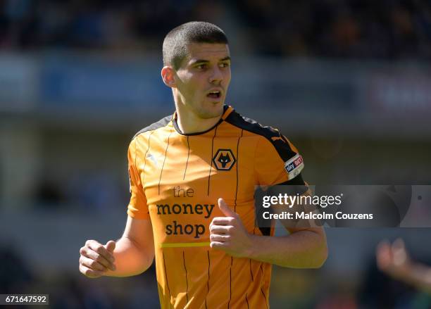 Conor Coady of Wolverhampton Wanderers during the Sky Bet Championship match between Wolverhampton Wanderers and Blackburn Rovers at Molineux on...