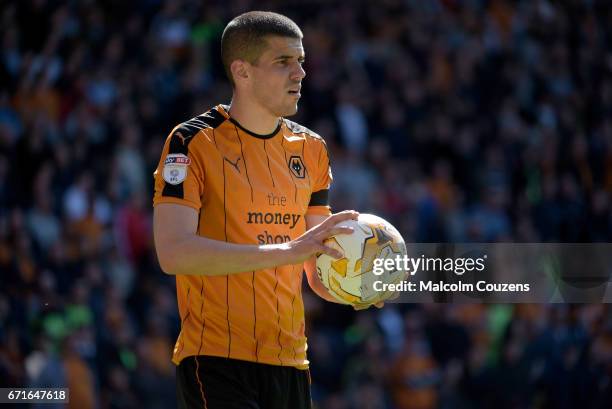 Conor Coady of Wolverhampton Wanderers during the Sky Bet Championship match between Wolverhampton Wanderers and Blackburn Rovers at Molineux on...