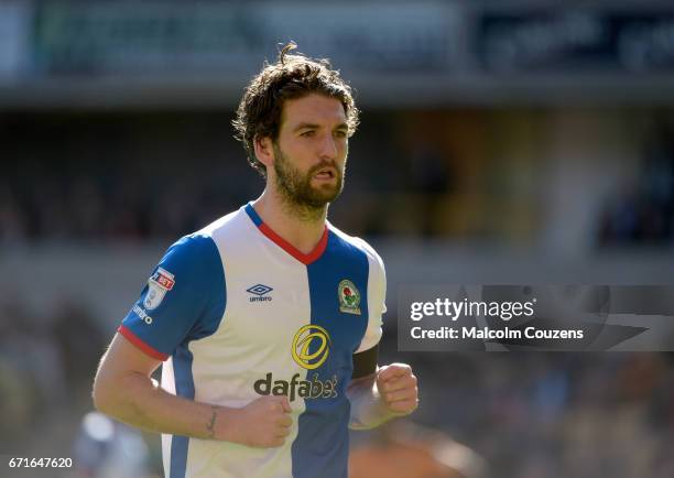 Charlie Mulgrew of Blackburn Rovers during the Sky Bet Championship match between Wolverhampton Wanderers and Blackburn Rovers at Molineux on April...