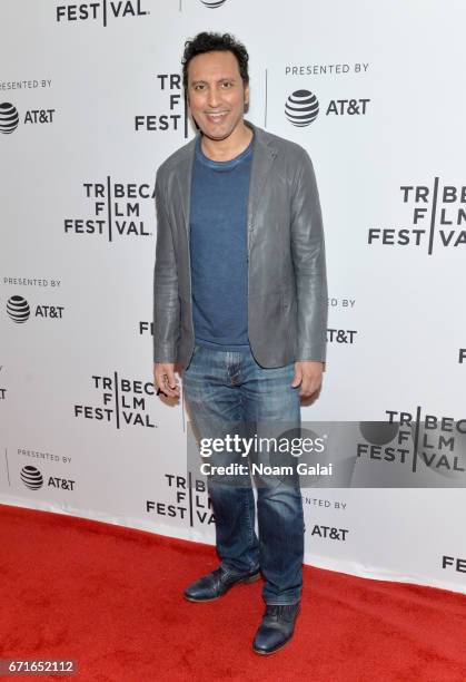 Actor Aasif Mandvi attends "The Last Animals" Premiere during 2017 Tribeca Film Festival at Cinepolis Chelsea on April 22, 2017 in New York City.