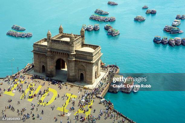 gateway of india, mumbai, india - porta da índia imagens e fotografias de stock