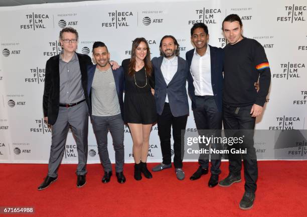 Cast and crew of "Tilt" attends the "Tilt" Premiere during 2017 Tribeca Film Festival at Cinepolis Chelsea on April 22, 2017 in New York City.