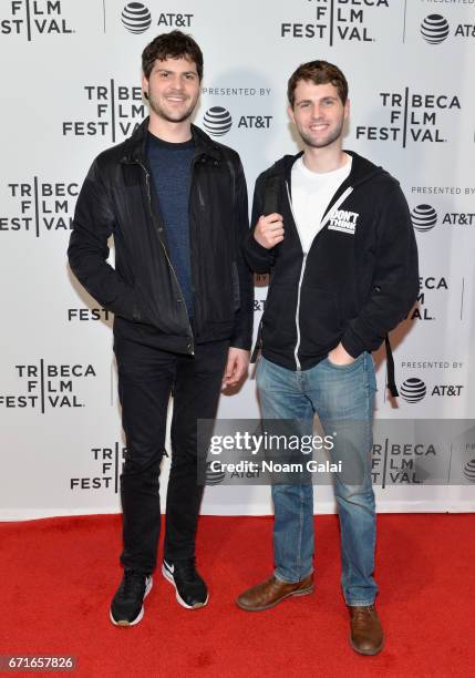 Marcus Moretti and Aiden Moretti attend "The Last Animals" Premiere during 2017 Tribeca Film Festival at Cinepolis Chelsea on April 22, 2017 in New...