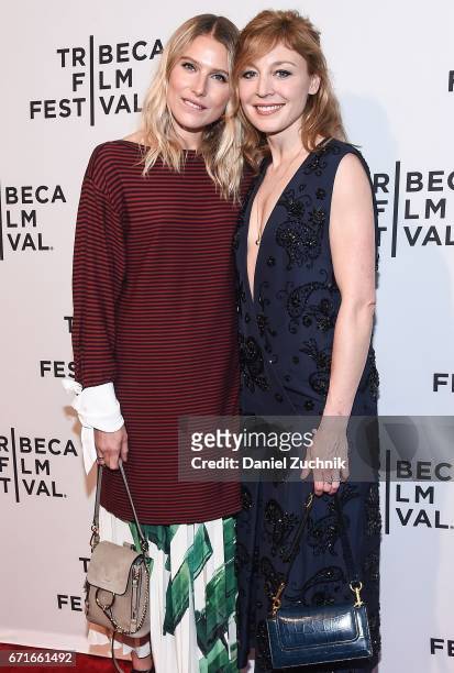 Dree Hemingway and Juliet Rylance attend the 'Love After Love' premiere during the 2017 Tribeca Film Festival at SVA Theatre on April 22, 2017 in New...