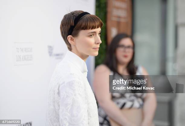 Actor Rooney Mara at The Humane Society of the United States' To the Rescue Los Angeles Gala at Paramount Studios on April 22, 2017 in Hollywood,...