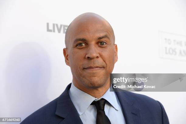 Honoree United States Senator Cory Booker at The Humane Society of the United States' To the Rescue Los Angeles Gala at Paramount Studios on April...