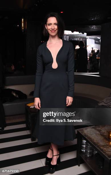Rebecca Hall attends the After Party for Permission Sponsored by Heineken during 2017 Tribeca Film Festival at Up&Down on April 22, 2017 in New York...