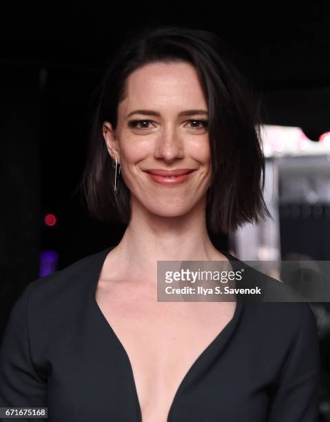 Rebecca Hall attends the After Party for Permission Sponsored by Heineken during 2017 Tribeca Film Festival at Up&Down on April 22, 2017 in New York...