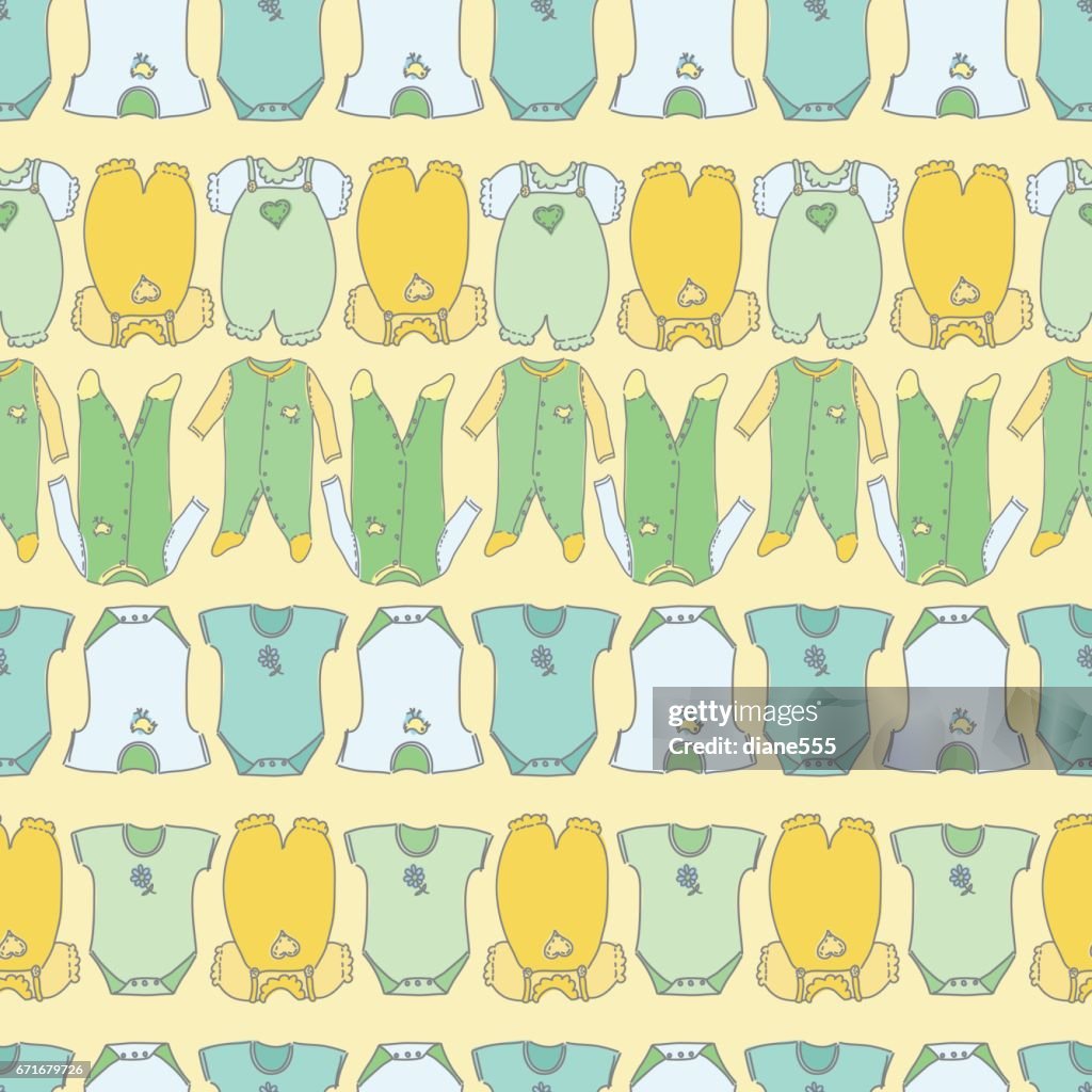 Seamless Baby Background Pattern