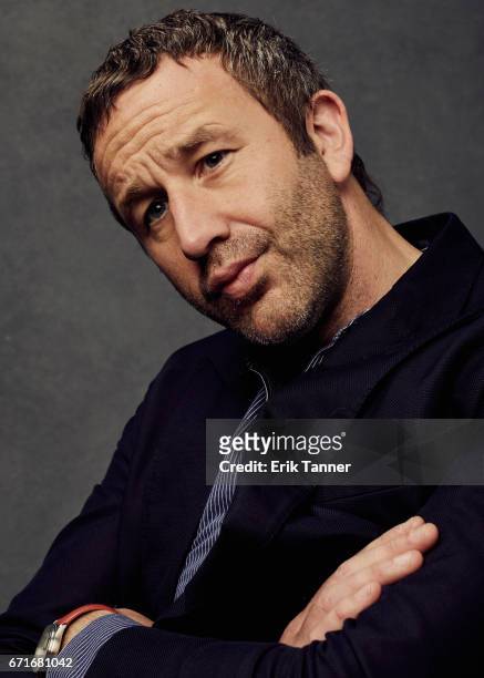 Actor Chris O'Dowd from 'Love After Love' poses at the 2017 Tribeca Film Festival portrait studio on on April 22, 2017 in New York City.