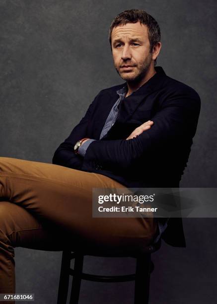 Actor Chris O'Dowd from 'Love After Love' poses at the 2017 Tribeca Film Festival portrait studio on on April 22, 2017 in New York City.