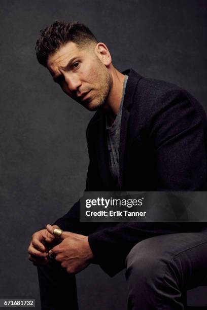 Actor Jon Bernthal from 'Sweet Virginia' poses at the 2017 Tribeca Film Festival portrait studio on on April 22, 2017 in New York City.