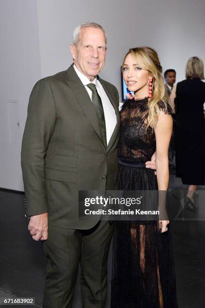 Trustee Steve Tisch and Katia Francesconi attend LACMA 2017 Collectors Committee Gala at LACMA on April 22, 2017 in Los Angeles, California.