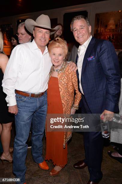 Gordon Whitener, Kathleen Nolan and Spencer Garrett attend the after party for Dog Years presented by EFFEN Vodka during 2017 Tribeca Film Festival...