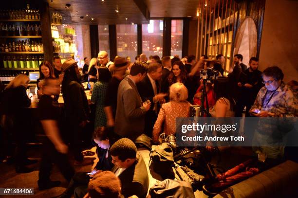 General view of atmosphere during the after party for Dog Years presented by EFFEN Vodka during 2017 Tribeca Film Festival at The Griffin Pop-Up on...