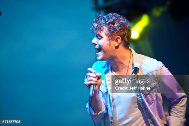 Singer/guitarist Anderson East performs during Tuck Fest at the U.S. National Whitewater Center on April 22, 2017 in Charlotte, North Carolina.