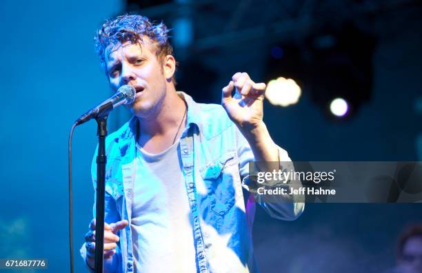 Singer/guitarist Anderson East performs during Tuck Fest at the U.S. National Whitewater Center on April 22, 2017 in Charlotte, North Carolina.
