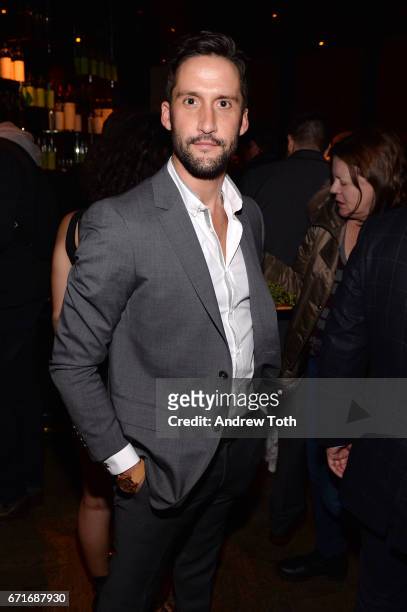 Juston Street attends the after party for Dog Years presented by EFFEN Vodka during 2017 Tribeca Film Festival at The Griffin Pop-Up on April 22,...
