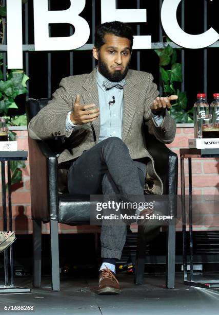 Writer and director Imraan Ismail speaks on stage at "Tribeca Talks: Kathryn Bigelow & Imraan Ismail", during the 2017 Tribeca Film Festival, at...