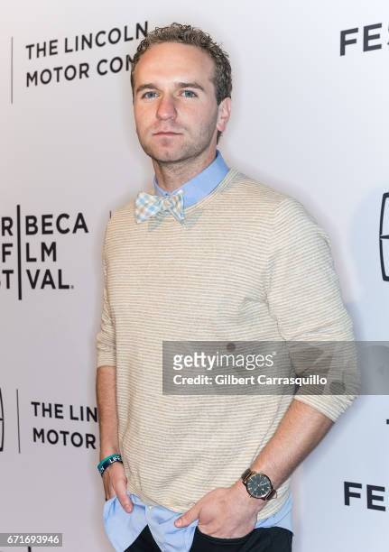 Max McLaughlin attends the 'Literally, Right Before Aaron' Premiere during 2017 Tribeca Film Festival at SVA Theatre on April 22, 2017 in New York...