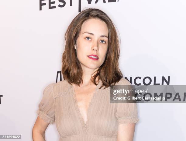 Actress Megan Boone attends the 'Literally, Right Before Aaron' Premiere during 2017 Tribeca Film Festival at SVA Theatre on April 22, 2017 in New...