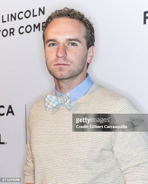 Max McLaughlin attends the 'Literally, Right Before Aaron' Premiere during 2017 Tribeca Film Festival at SVA Theatre on April 22, 2017 in New York...