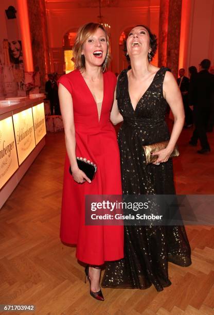 Franziska Weisz and Ursula Strauss during the ROMY award at Hofburg Vienna on April 22, 2017 in Vienna, Austria.