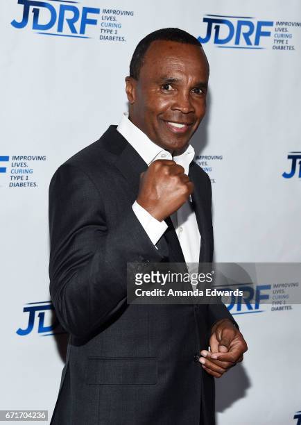 Boxer Sugar Ray Leonard arrives at the JDRF LA Chapter's Imagine Gala at The Beverly Hilton Hotel on April 22, 2017 in Beverly Hills, California.