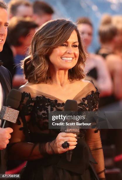 Lisa Wilkinson arrives at the 59th Annual Logie Awards at Crown Palladium on April 23, 2017 in Melbourne, Australia.